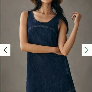 Anthropologie Pilcro Blue Denim Sleeveless Dress size 4